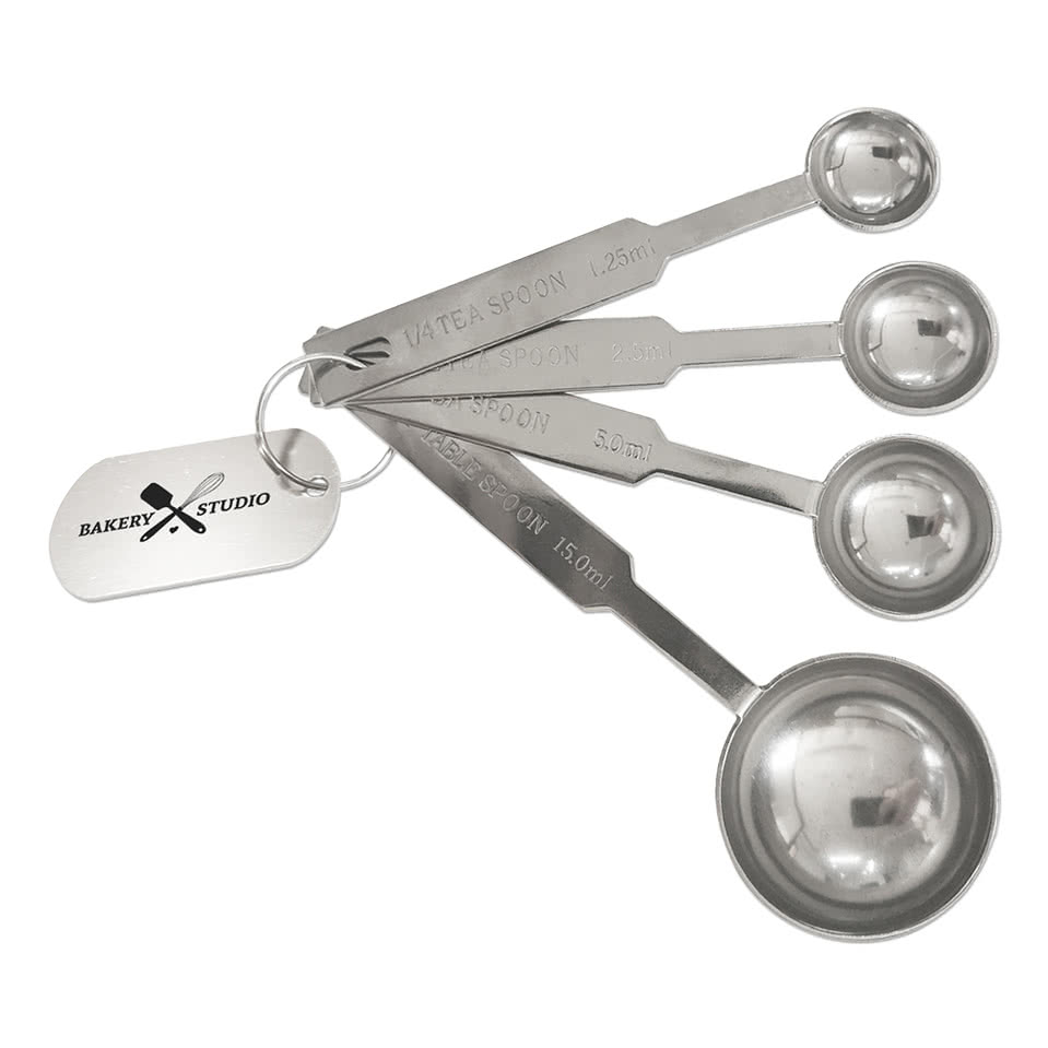 4-Piece Stainless Steel Measuring Spoon Set