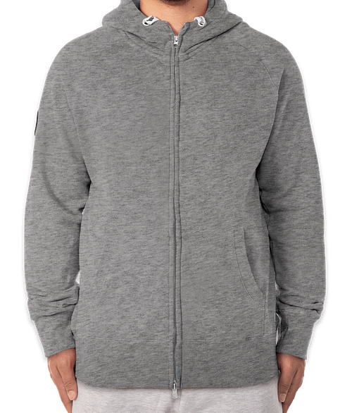 Roots Riverside Zip Hoodie in Charcoal Mix