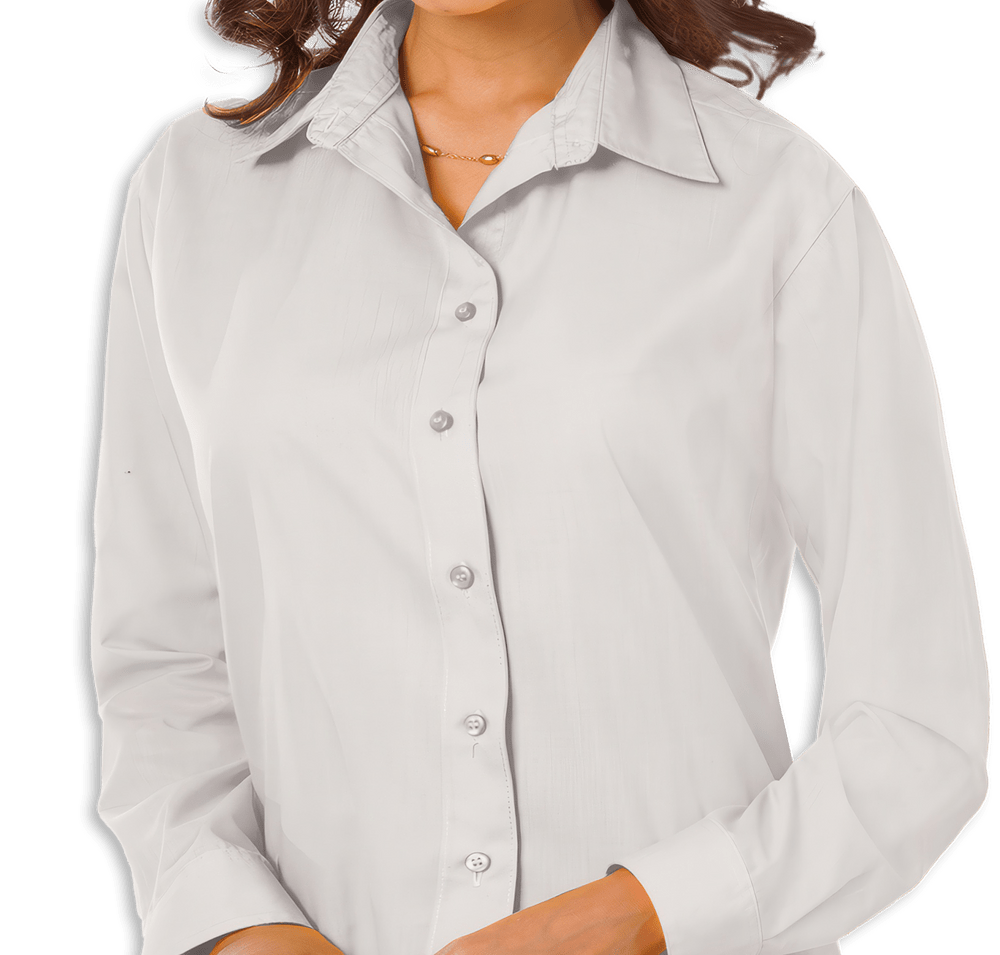 Blue Generation Women's Value Long Sleeve Poplin Dress Shirt-default