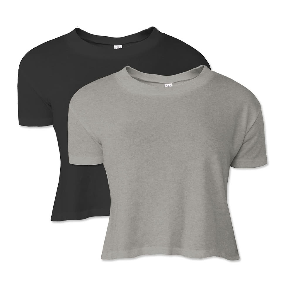 Alternative Apparel Women's 50/50 Crop T-shirt