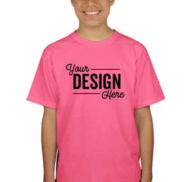 Canada - Gildan Youth Ultra Cotton T-shirt - Color: Safety Pink