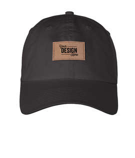 Ahead Largo Washed Twill Baseball Hat with Tan Rectangle Patch - Color: Graphite