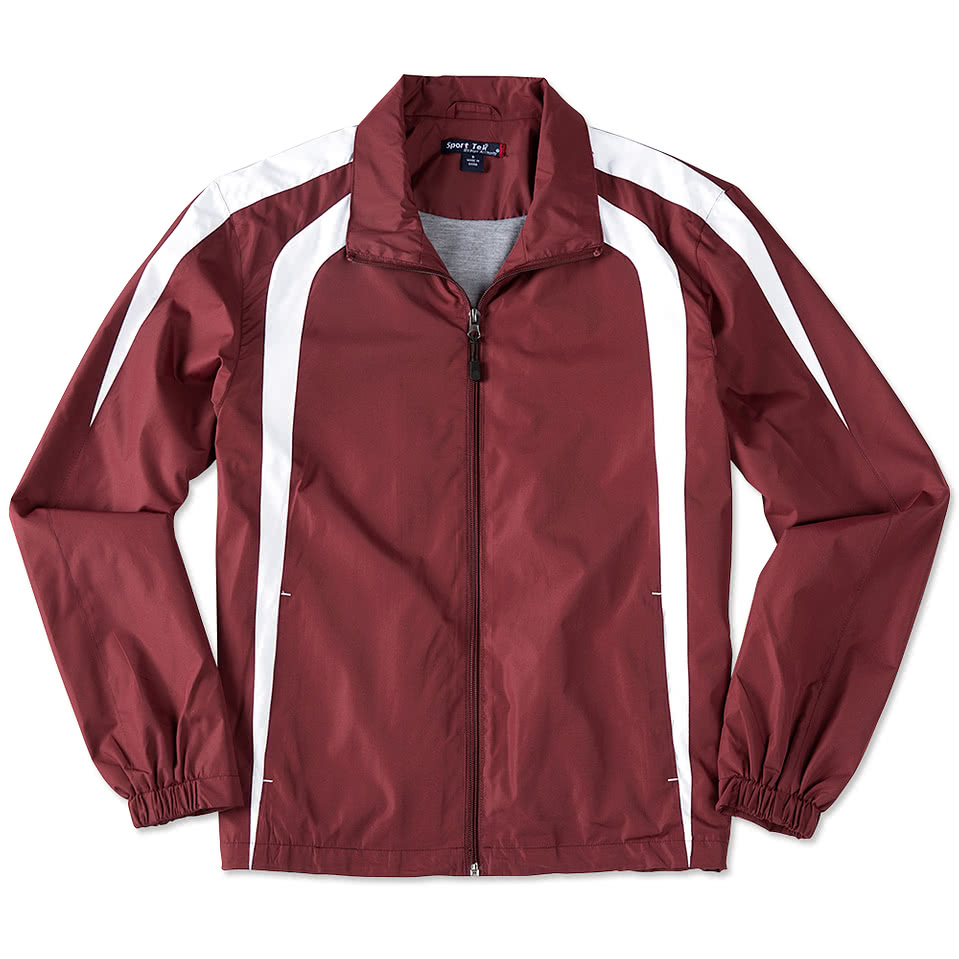 Custom Sport-Tek Full Zip Colorblock Warm-Up Jacket - Design