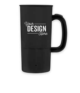 22 oz. Plastic Beverage Mug - Color: Black