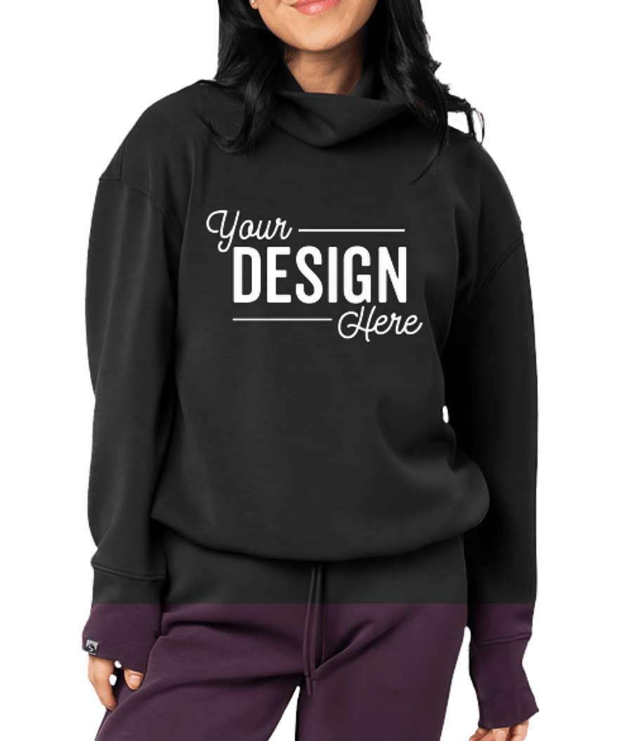 Storm Creek Women's Comfort Zone Recycled Funnel Neck Sweatshirt in Black