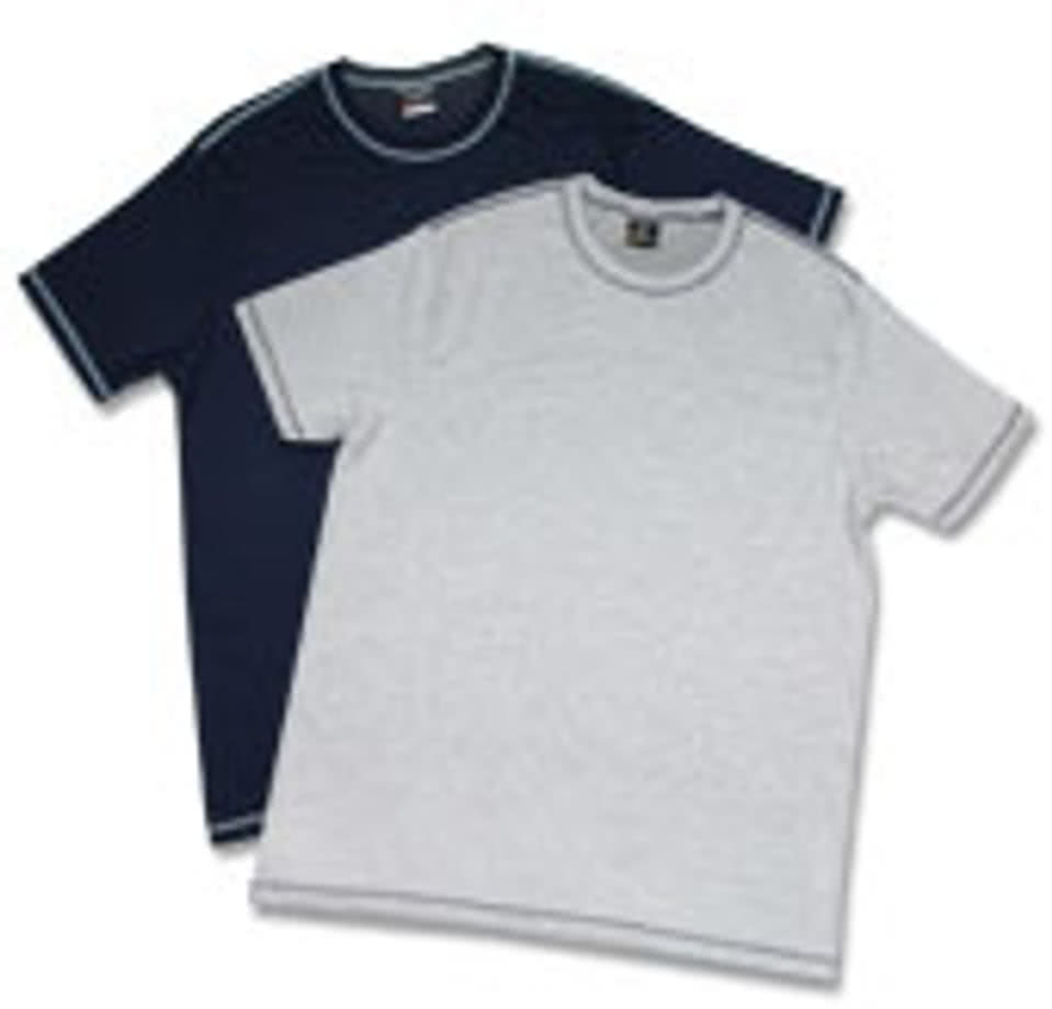 Hanes Contrast Stitch T