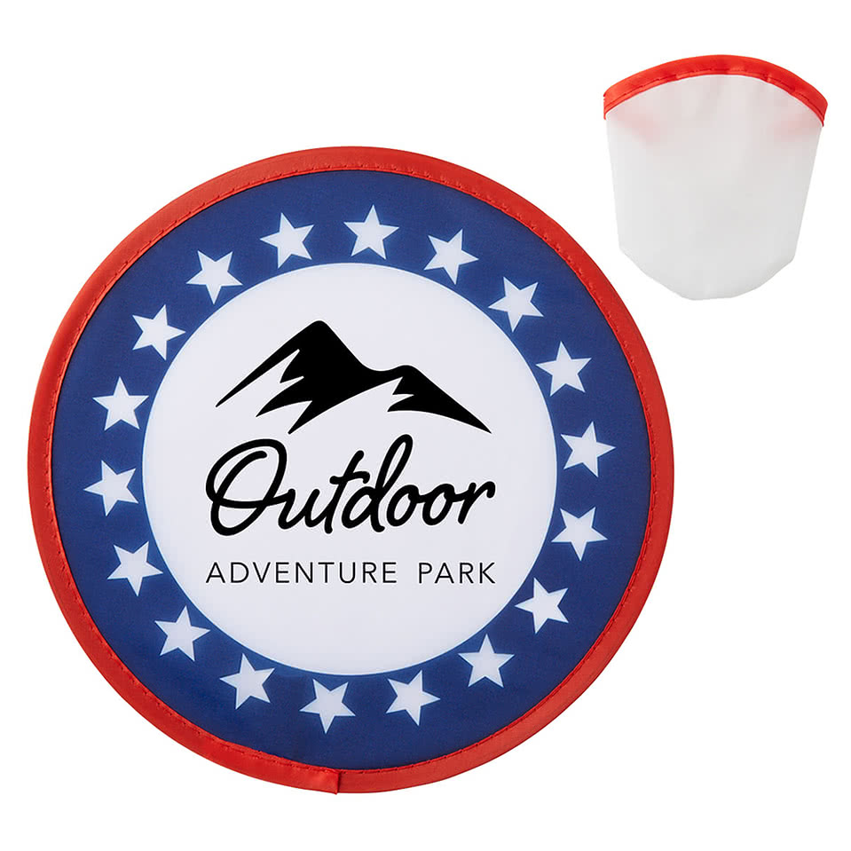 USA Patriotic Folding Flyer with Case