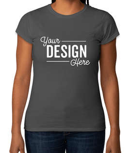 Gildan Women's Slim Fit Softstyle Jersey T-shirt - Color: Charcoal