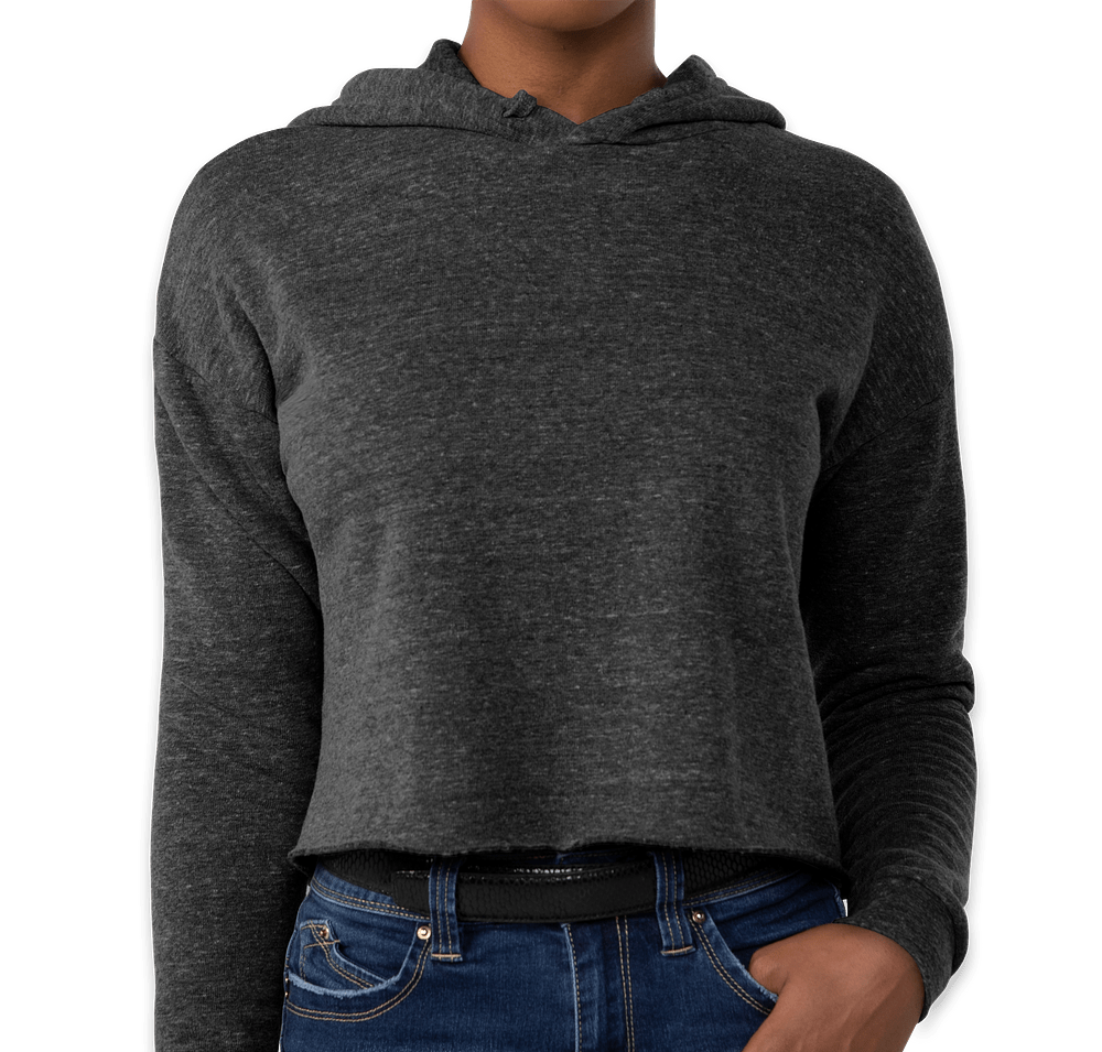 Royal Apparel Women's USA-Made Eco Tri-Blend Cropped Hoodie-default