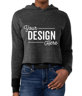 Royal Apparel Women's USA-Made Eco Tri-Blend Cropped Hoodie
