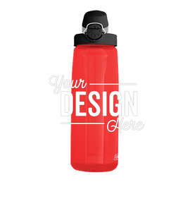 24 oz. Nalgene Tritan On-The-Fly Water Bottle - Color: Red / Black