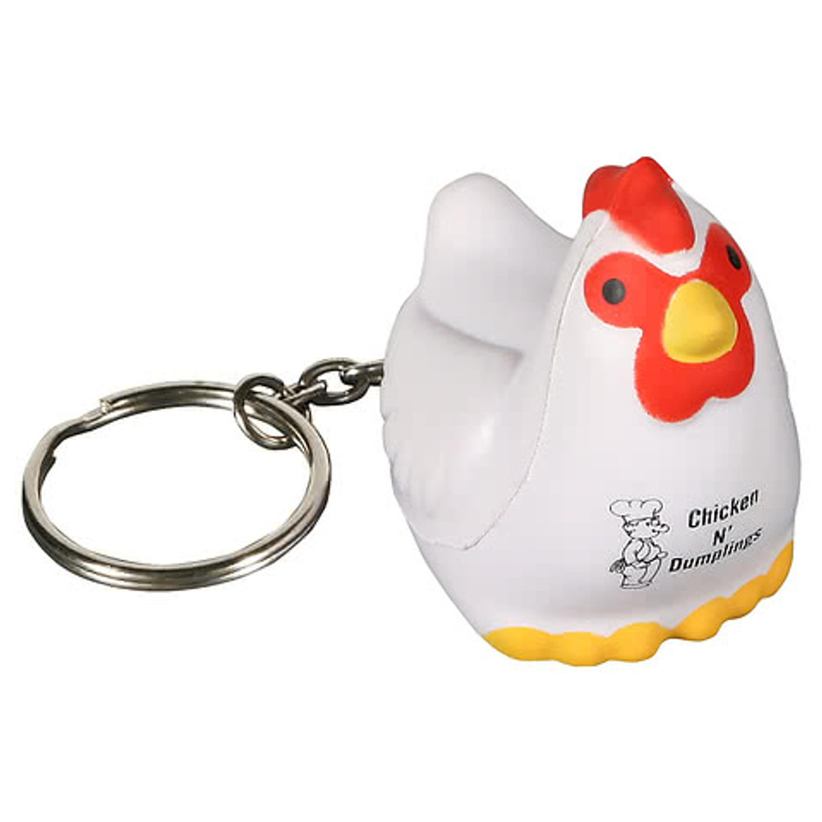 Chicken Stress Reliever Keychain