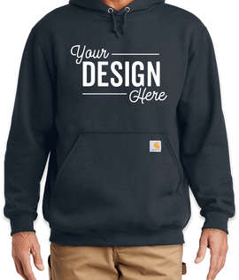 Carhartt Midweight Pullover Hoodie - Screen Printed - Color: New Navy