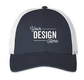Richardson Stretch Fit Trucker Hat - Color: Navy / White
