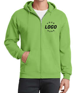 Port & Company Core Zip Hoodie - Color: Lime