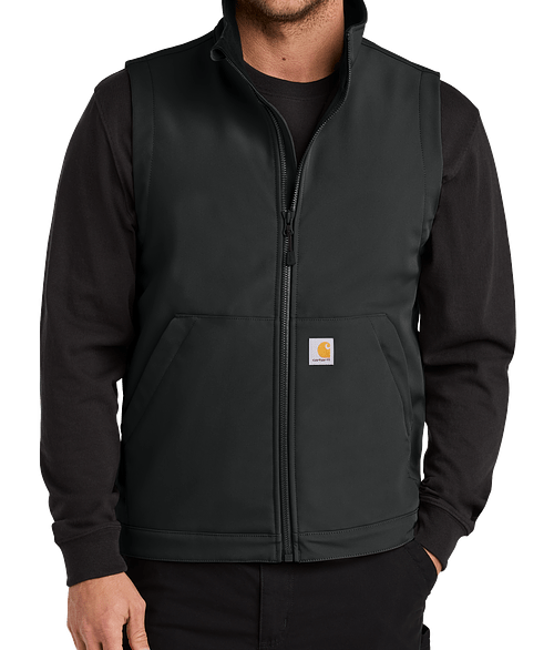 Carhartt Rain Defender Soft Shell Vest - Printed in Black