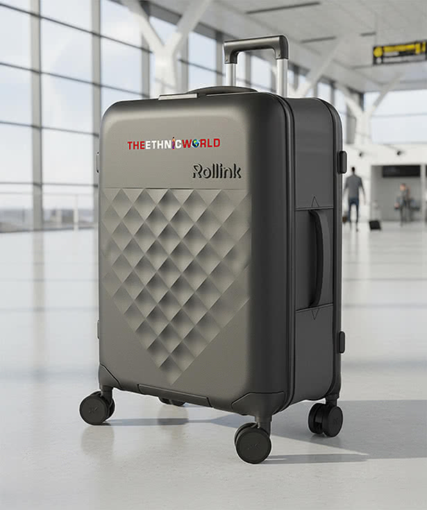 Rollink Flex 360 Checked Wheeled Suitcase