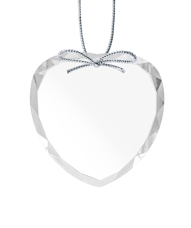 Optical Crystal Heart Ornament