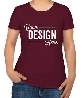 Canada - Fruit of the Loom Women's 100% Cotton T-shirt - Color: Maroon