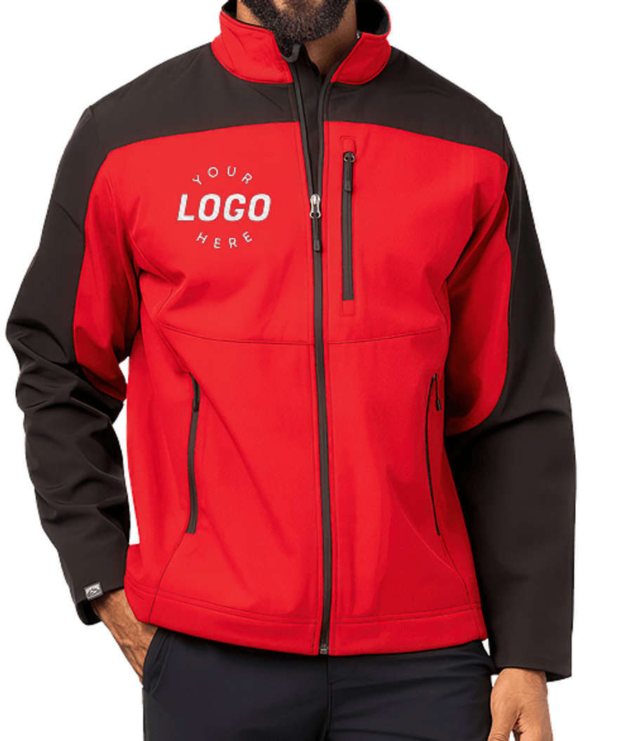 Storm Creek Tall Guardian Velvet-Lined Softshell Jacket in Bright Red / Black