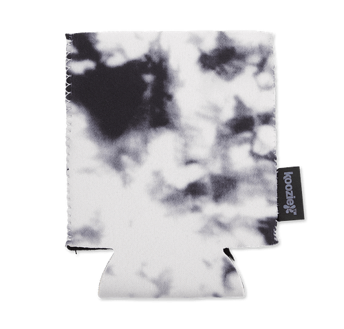Full Color Koozie® Tie Dye Collapsible Can Cooler in Black