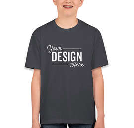 Canada - Fruit of the Loom Youth 100% Cotton T-shirt - Color: Charcoal Grey