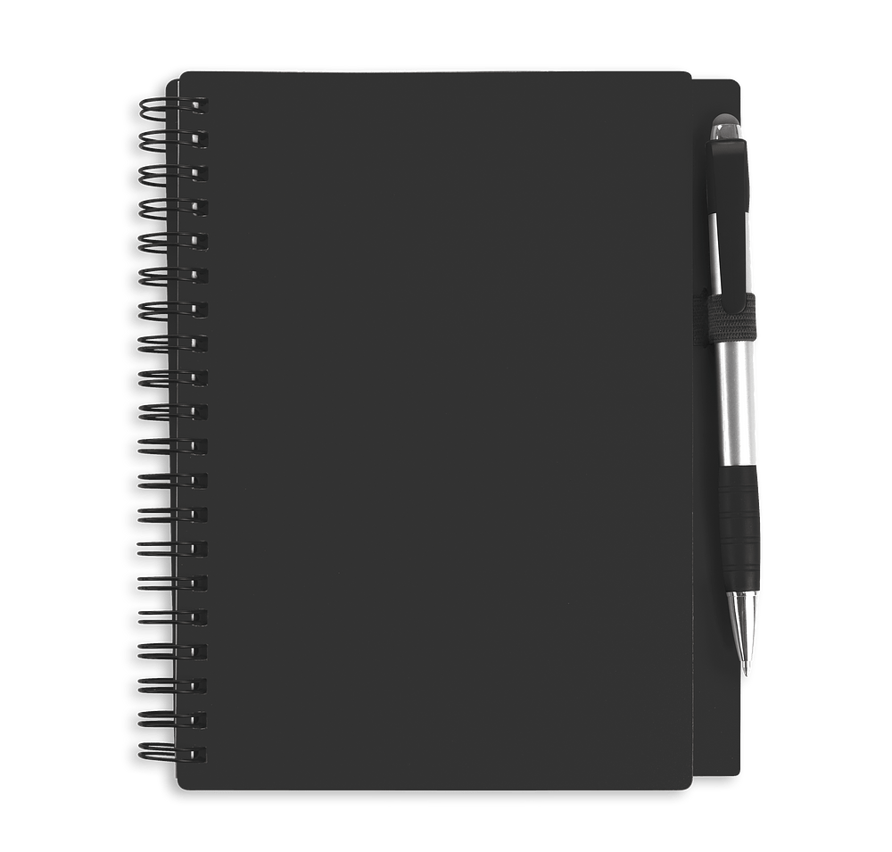 Combo Soft Cover Spiral Notebook with Element Stylus Pen-default