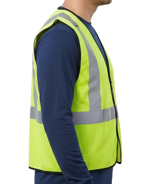Kishigo Class 2 Zippered Mesh Safety Vest