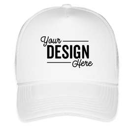 Valucap Foam/Mesh Trucker Hat - Color: White / White