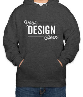 Jerzees Super Sweats 50/50 Pullover Hoodie - Color: Black Heather