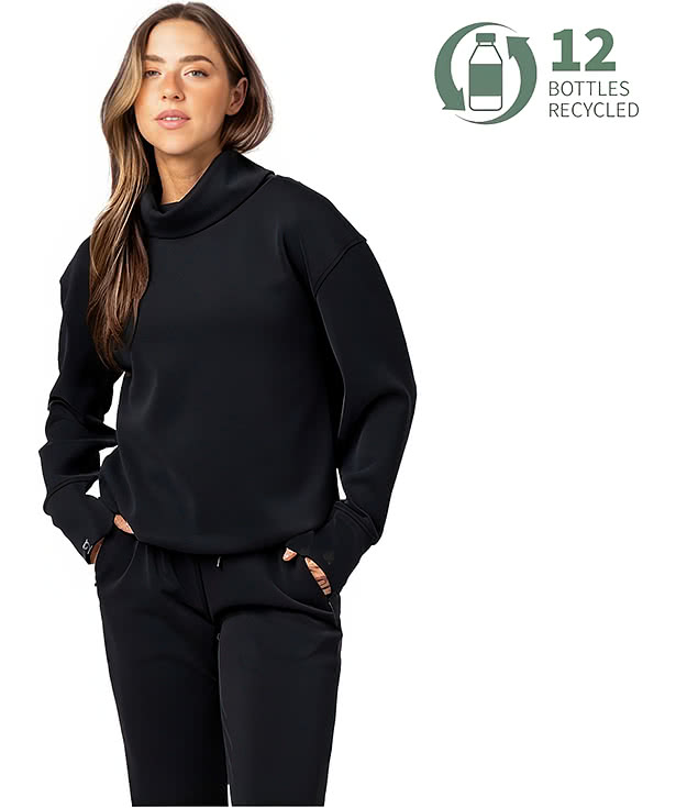 Storm Creek Women's Comfort Zone Recycled Funnel Neck Sweatshirt