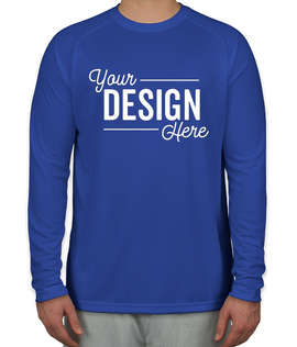 Sport-Tek Long Sleeve Raglan Performance Shirt - Color: True Royal