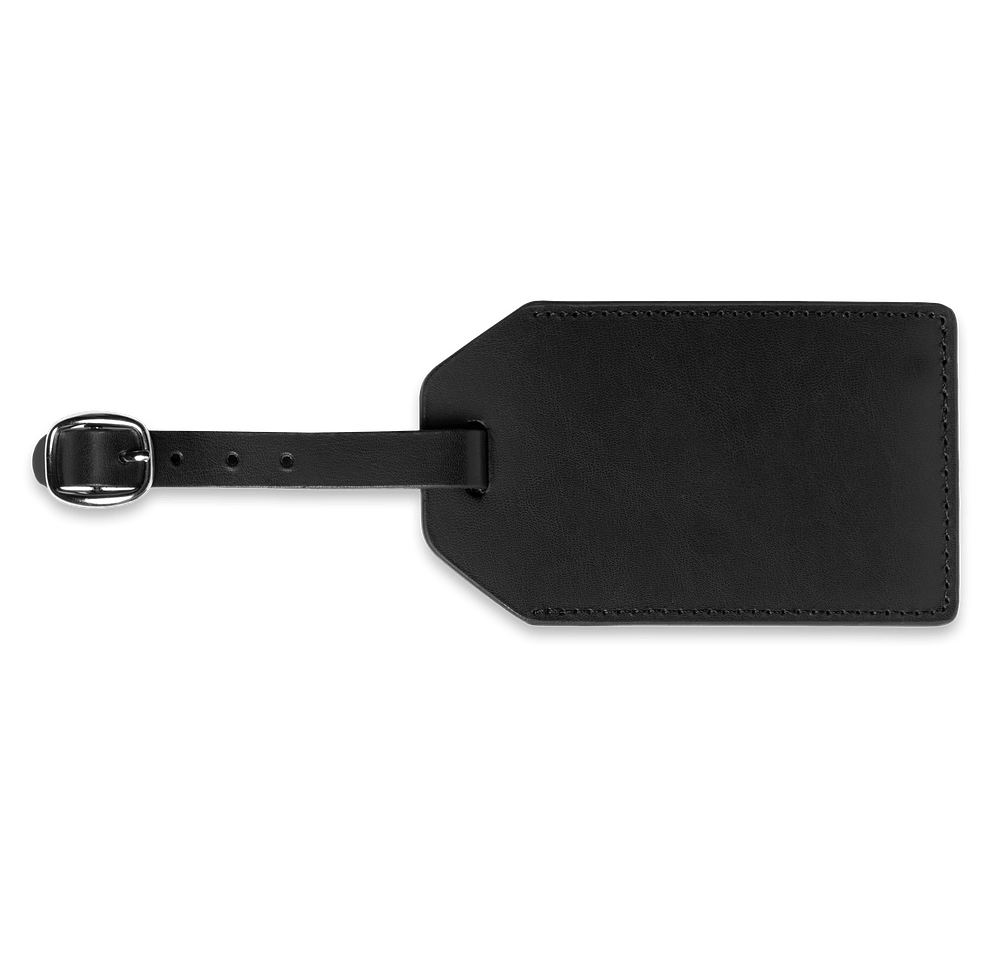 Debossed Grand Central Leather Luggage Tag-default