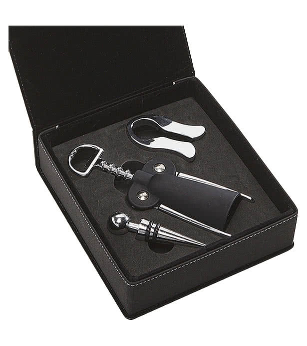 Laser Engraved Falkland 3 Piece Wine Accessory Set