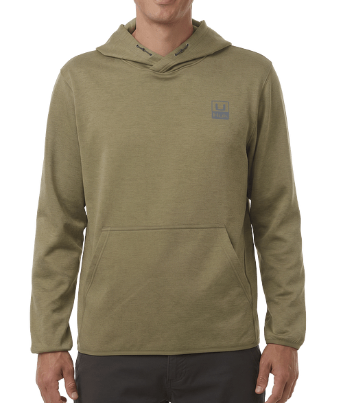 HUK Coldfront+ Performance Pullover Hoodie in Overland Heather