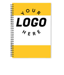 Border JournalBooks ® Spiral Notebook - Color: Yellow