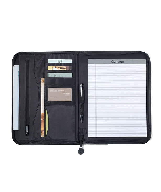 Deluxe Executive Zippered Padfolio
