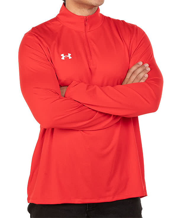 Under Armour Team Tech Recycled Quarter Zip Performance Shirt - Printed