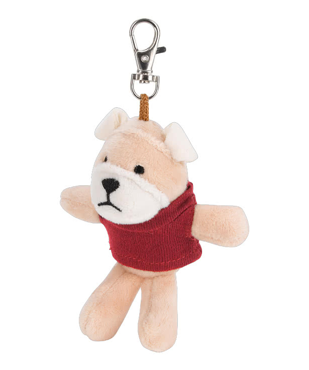 Full Color Wild Bunch 4" Bulldog Plush Animal Keychain