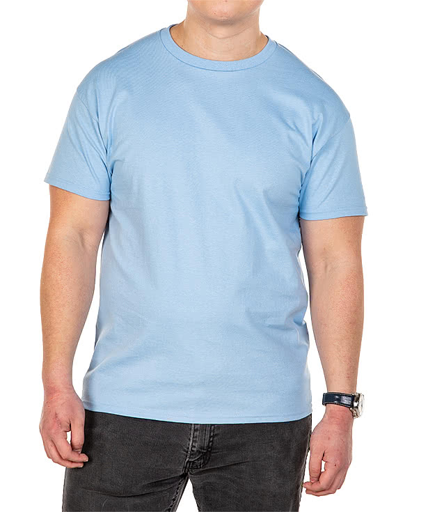 Hanes best sale blue shirt