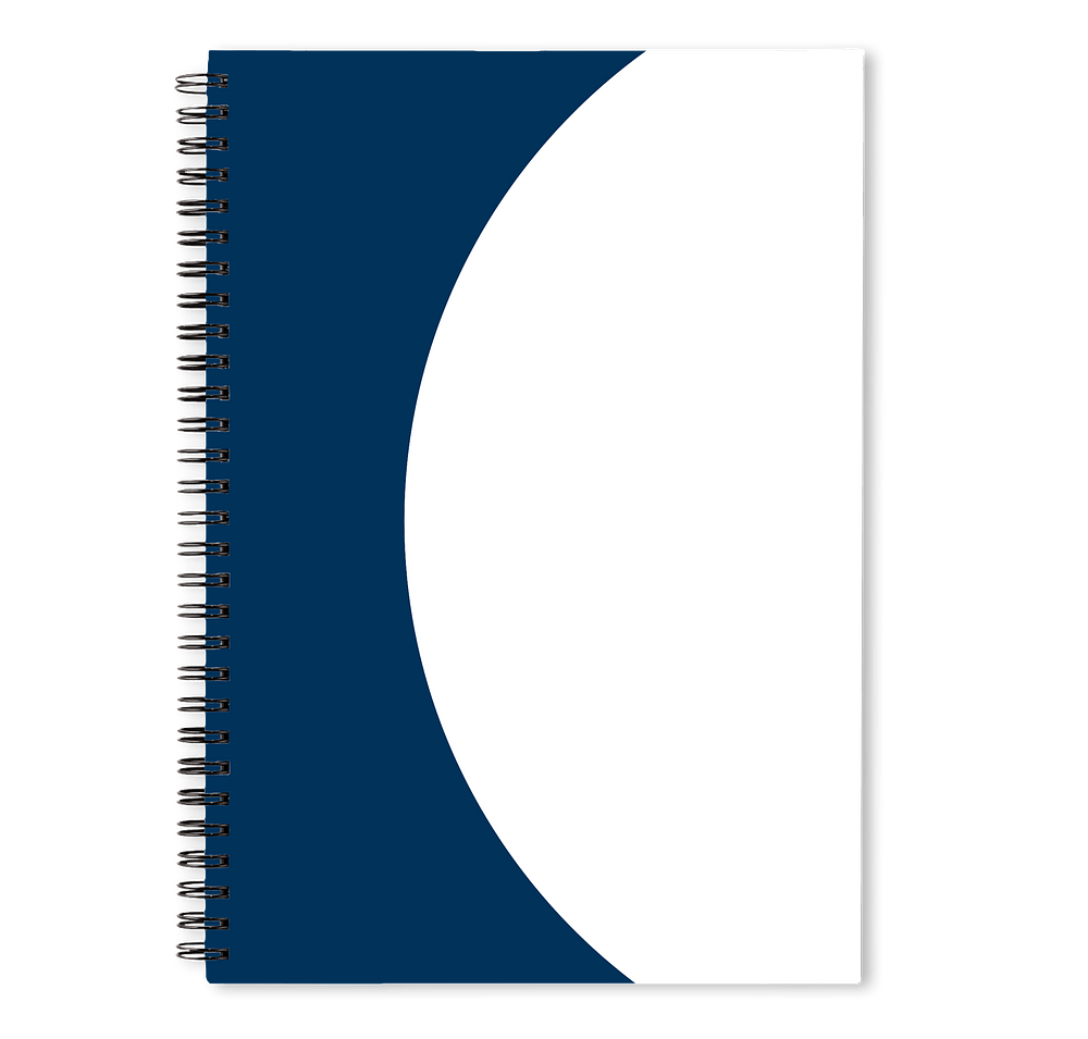 Curve JournalBooks ® Spiral Notebook-default
