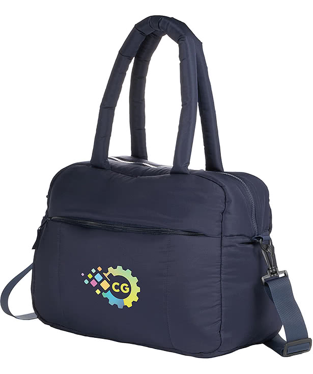Full Color Puffer Recycled Duffel Bag