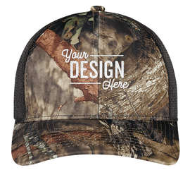 Port Authority Performance Camo Trucker Hat - Color: Mossy Oak Breakup Country/ Black