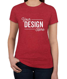 Next Level Women's Slim Fit Tri-Blend T-shirt - Color: Vintage Red