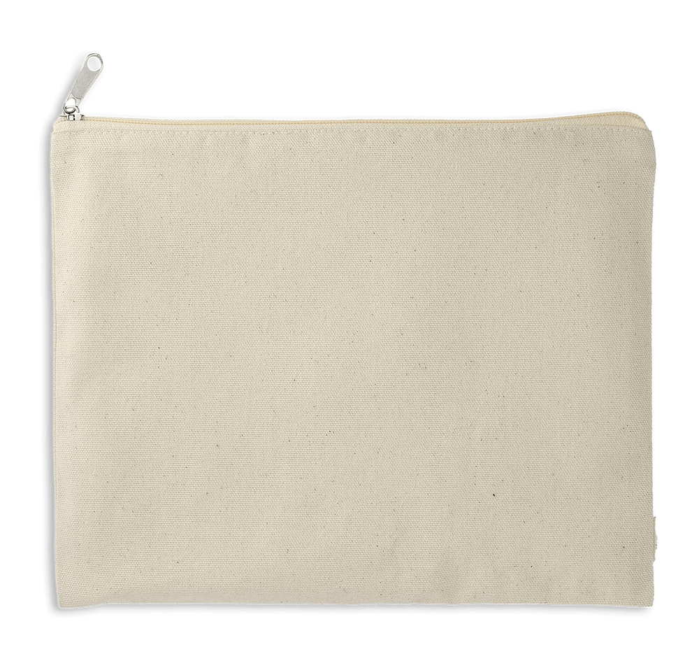 Organic Cotton Flat Travel Pouch-default