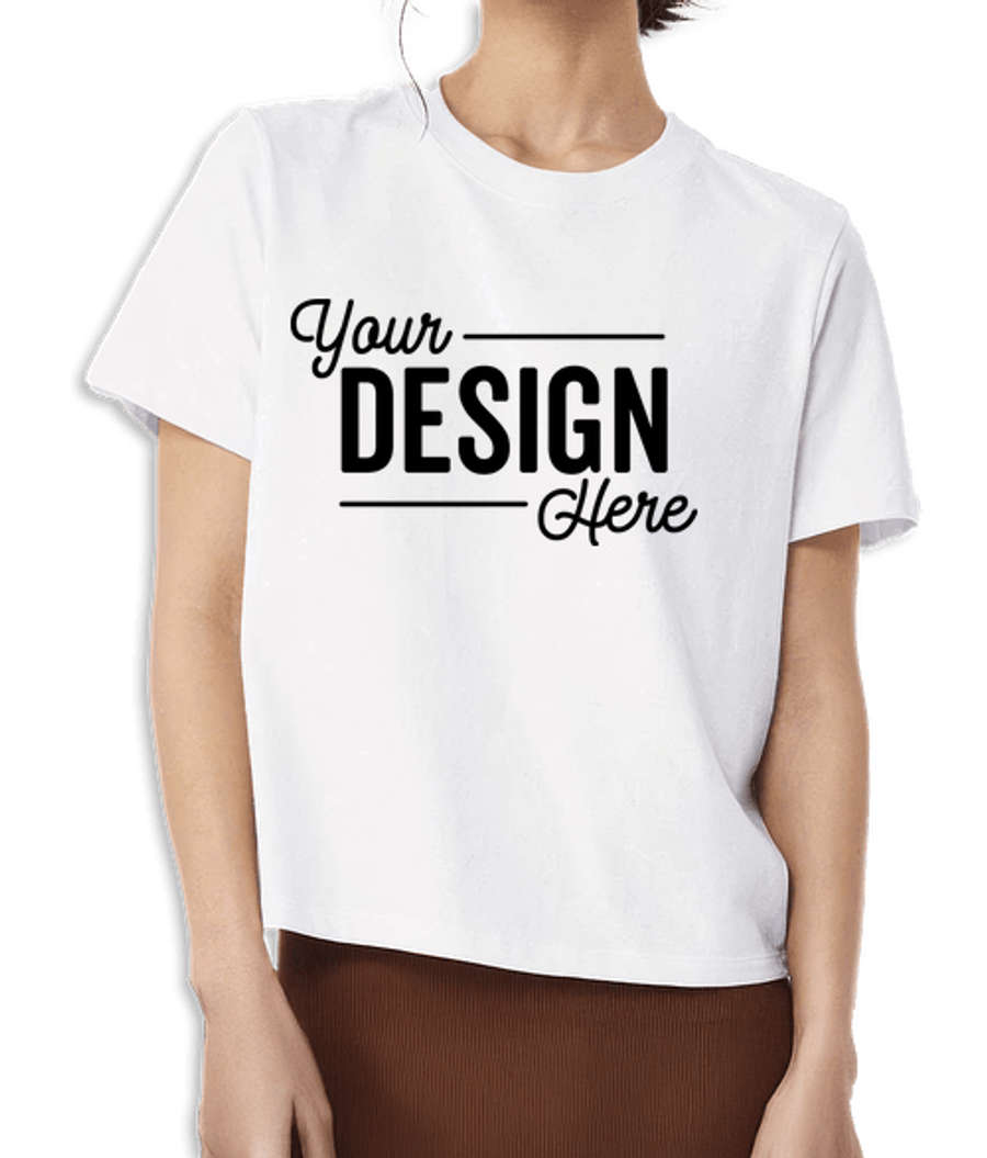 Bella + Canvas Women's Drop Shoulder Heavyweight T-shirt in White
