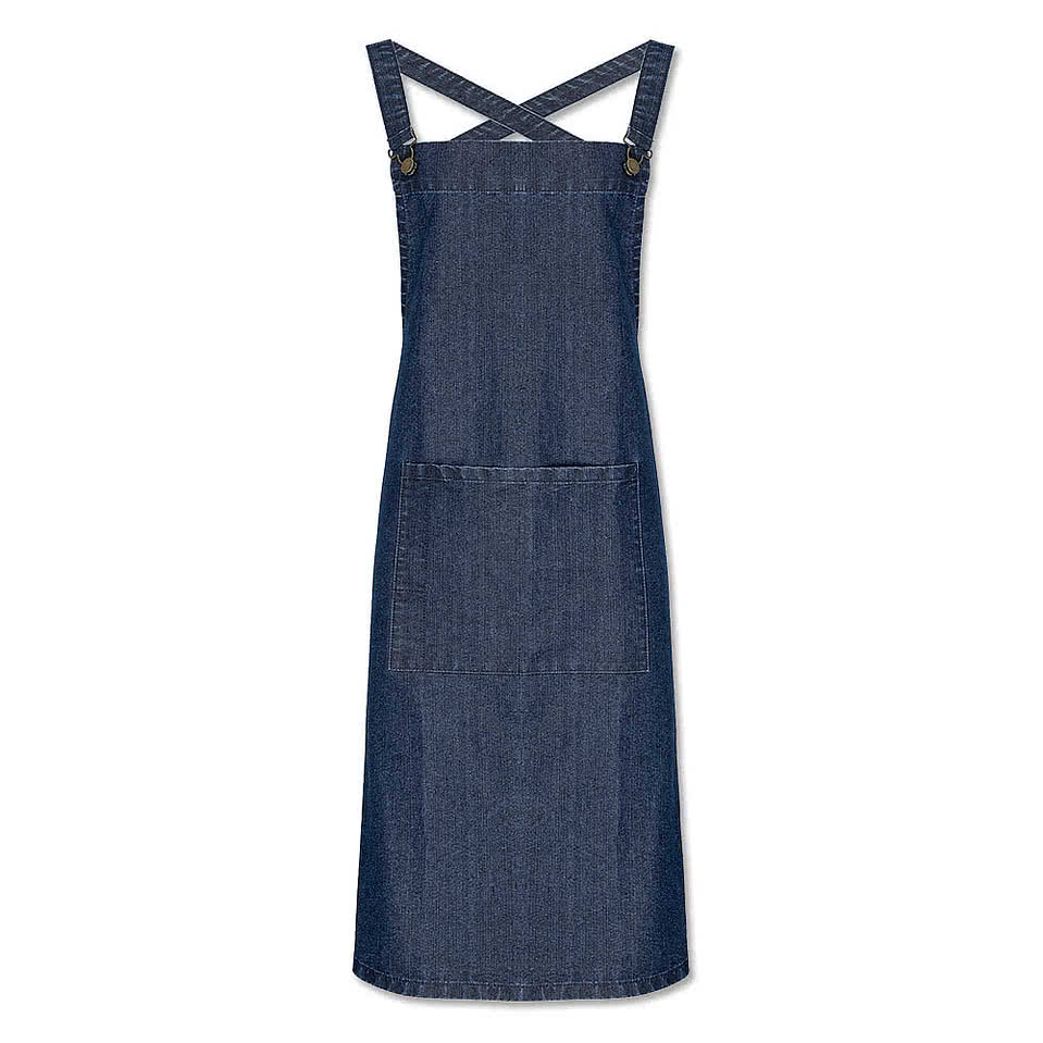 Artisan Collection Cross Back Barista Full Length Pocket Apron - Printed