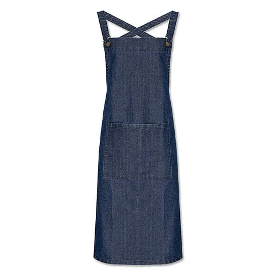 Artisan Collection Cross Back Barista Full Length Pocket Apron - Printed