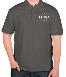 Port Authority Silk Touch Performance Polo - Embroidered - Color: Steel Grey