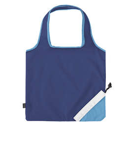 Contrast Foldaway Shopper Tote Bag - Color: Royal Blue